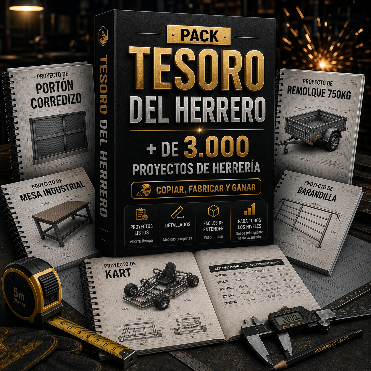 Pack Tesoro del Herrero con +3.000 proyectos